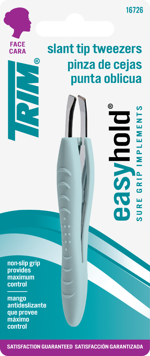 Easy Hold Slant Tip Tweezers — Trim Easy Hold